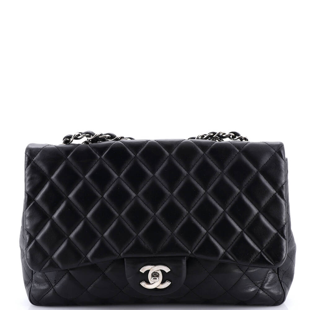 Chanel Jumbo Classic Single Flap Bag Quilted Lambskin